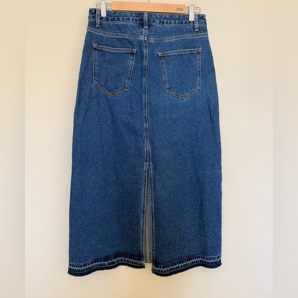 Urban Outfitters BDG Theo Denim A-Line Midi Maxi Skirt Dark Women’s Medium - Picture 6 of 14